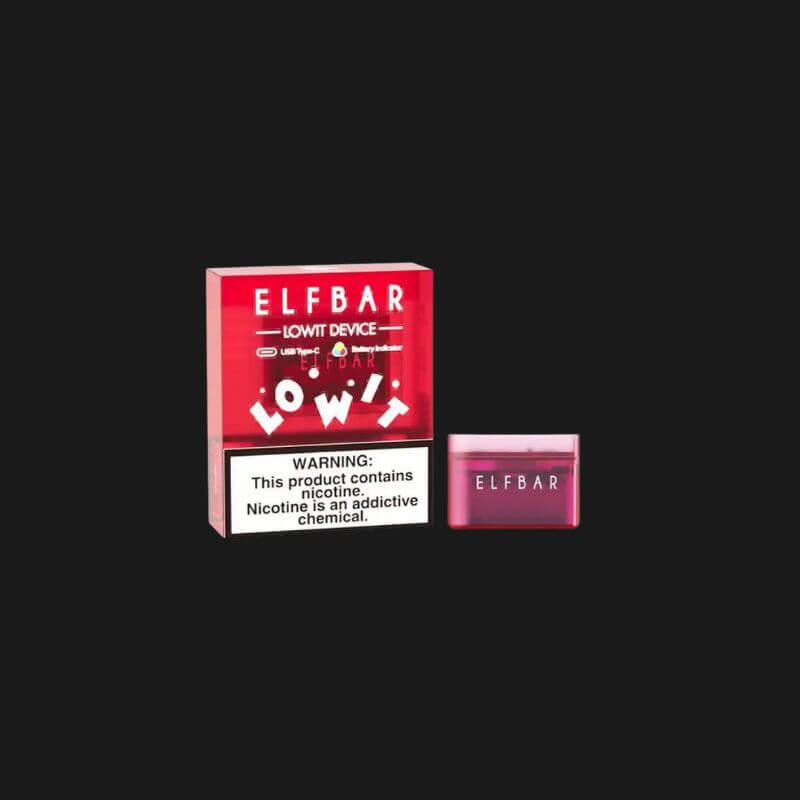 SGVape-ELFBAR-LOWIT-DEVICE-Red-Color-SG-Vape-Party