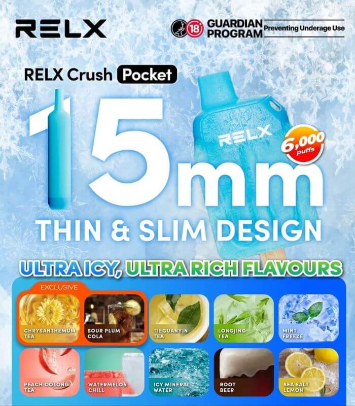 SGVape-RELX-CRUSH-POCKET-6000-PUFFS-SG-Vape-Party